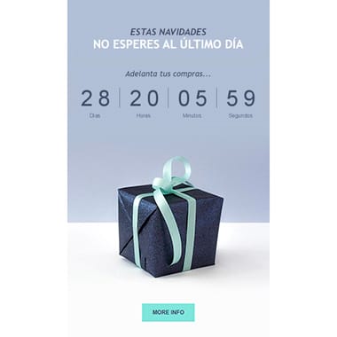 Email template countdown: Gift