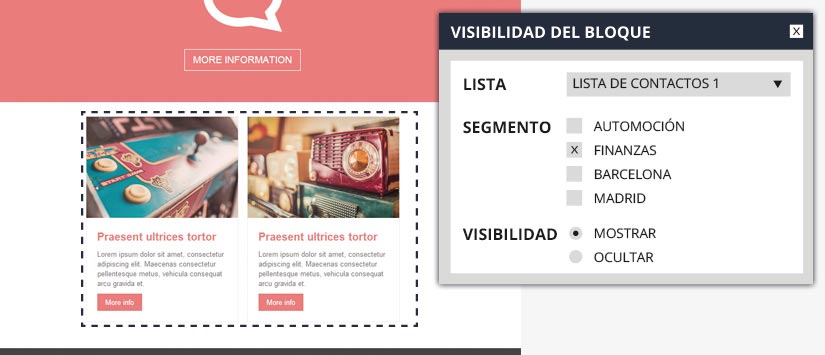 Imagen Dynamic content and email personaliza