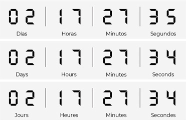 Imagen Countdown timer multi-idioma Acrelia 