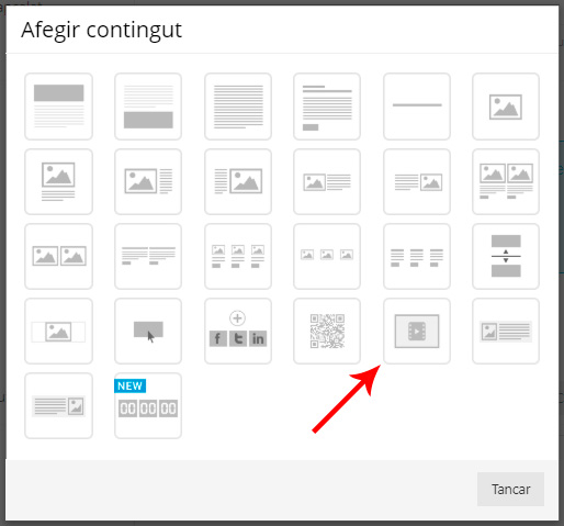 Afegir contingut