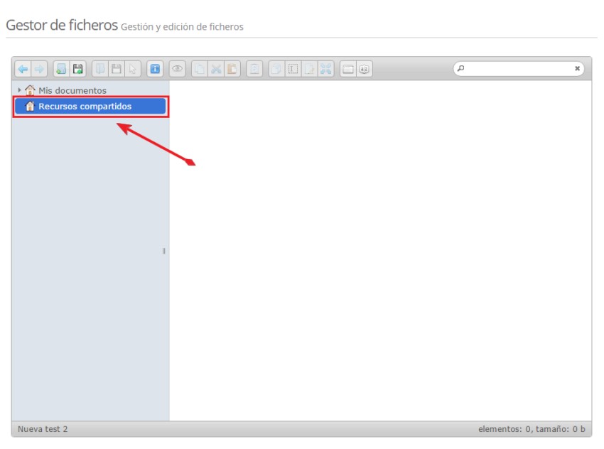 Gestor de ficheros - Recursos compartidos