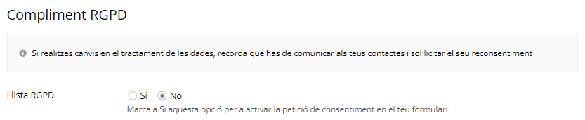 Crear formulari