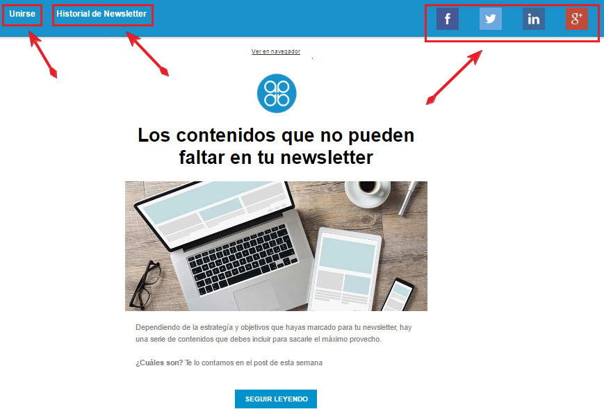 Personalizar versión web de la newsletter