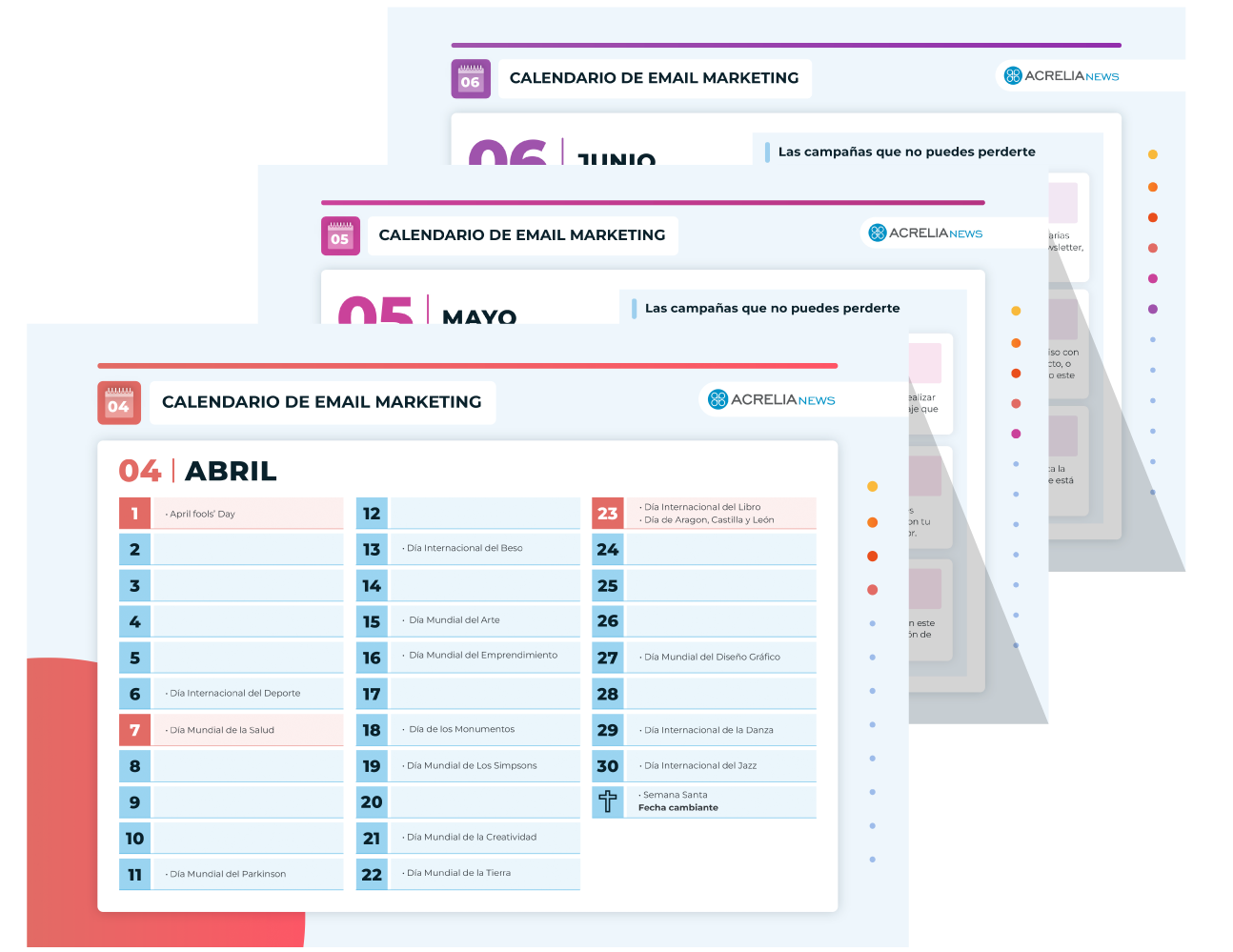 Calendario de email marketing 2023 - Contenido de la guía