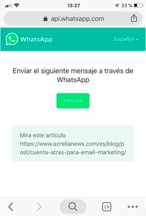 Imagen Whatsapp en tu newsle