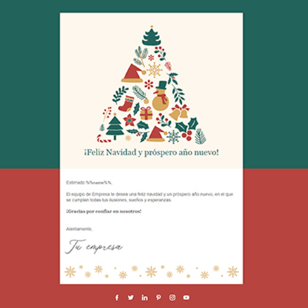 10 plantillas de email marketing para Navidad