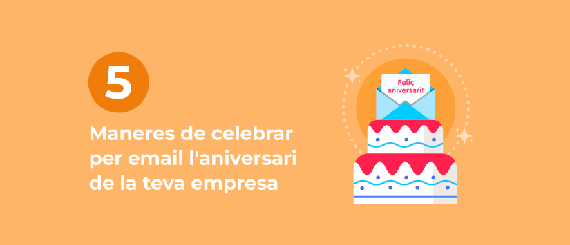 Cinc maneres de celebrar per email l'aniversari de la teva empresa 