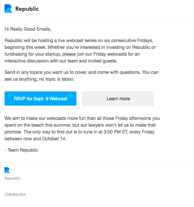 How to get responses in an RSVP email