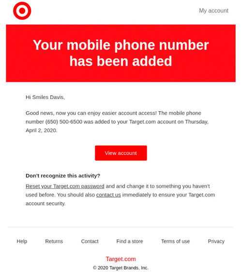 Imagen Email transaccional cambios en la cu
