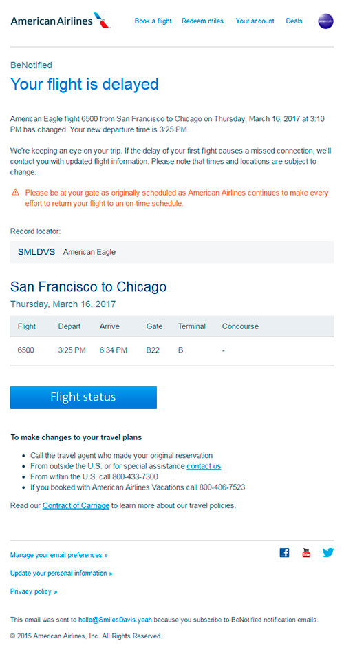 Imagen Email transaccional cambios en la res
