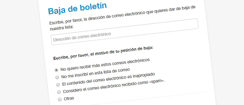 Imagen Tener un formulario de baja es obligatorio y además muy  title=