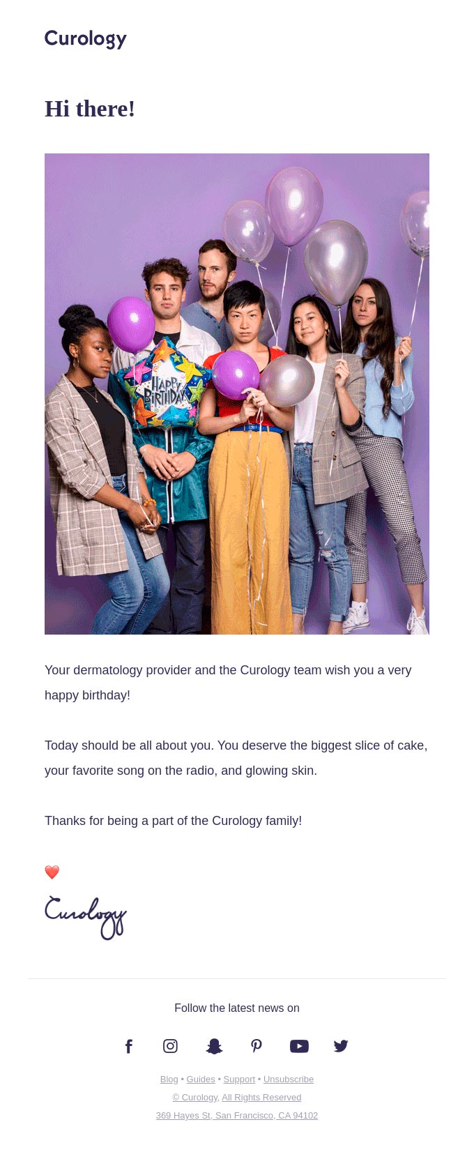 Imagen Newsletter with persona