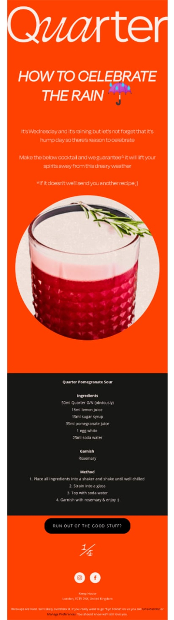 10 examples of product emails