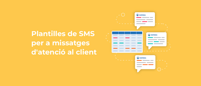 Plantilles d’SMS per a missatges d'atenció al client