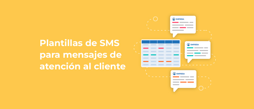 Plantillas de SMS para mensajes de atención al cliente