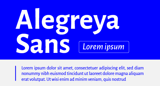 Imagen Alegreya Sans 