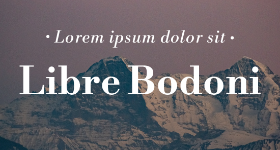 Imagen Libre Bodoni 