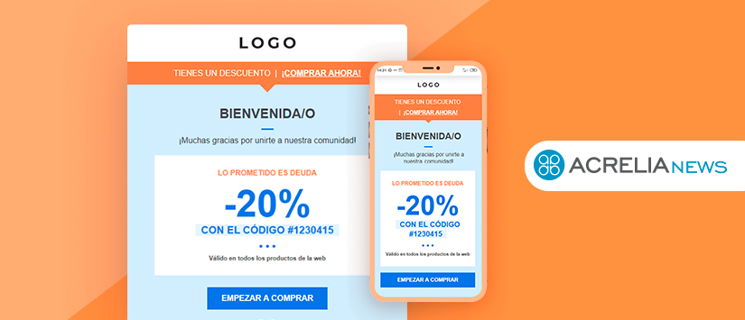 Nueva plantilla: Bienvenida con descuento