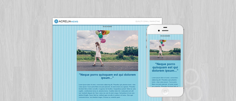 Plantilla: Blue Striped