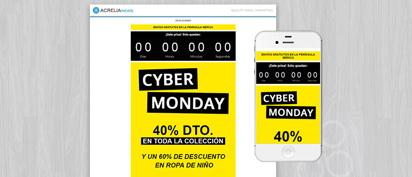 Plantilla Cyber Monday