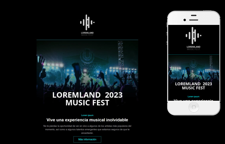 Plantilla de email responsive: 