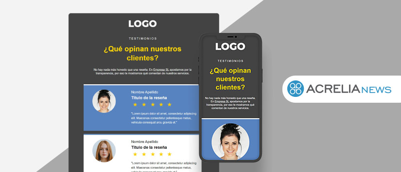 Email template for reviews