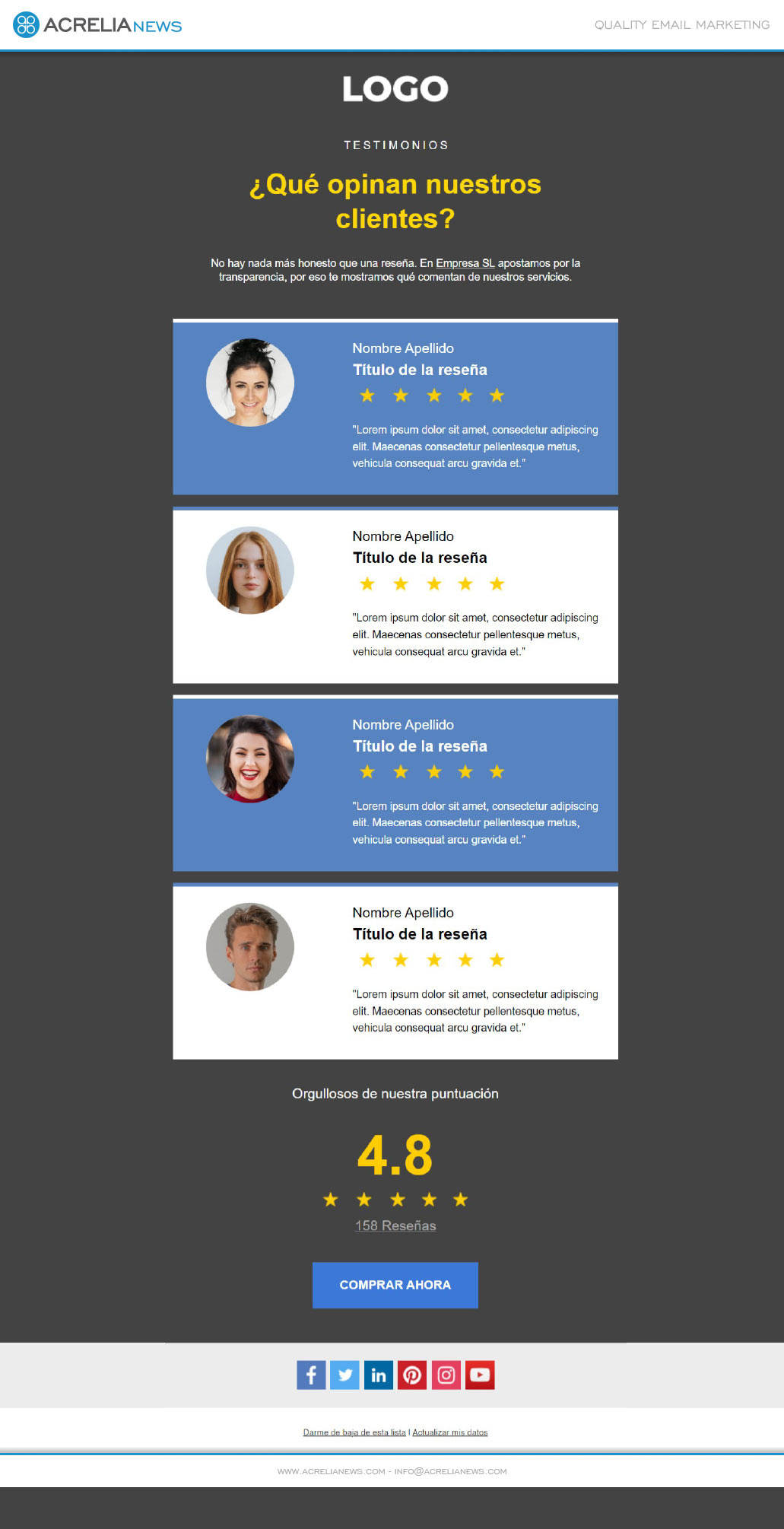 Plantilla d'email responsive: 