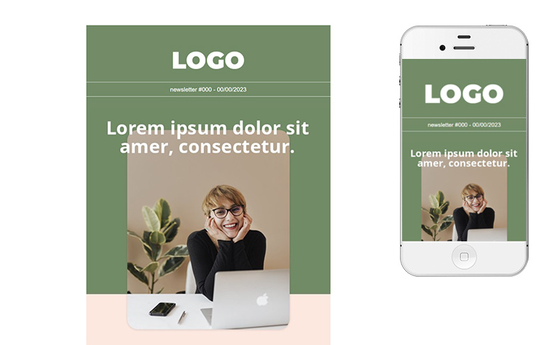 Responsive email template: 